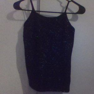 black sparkle cami kids